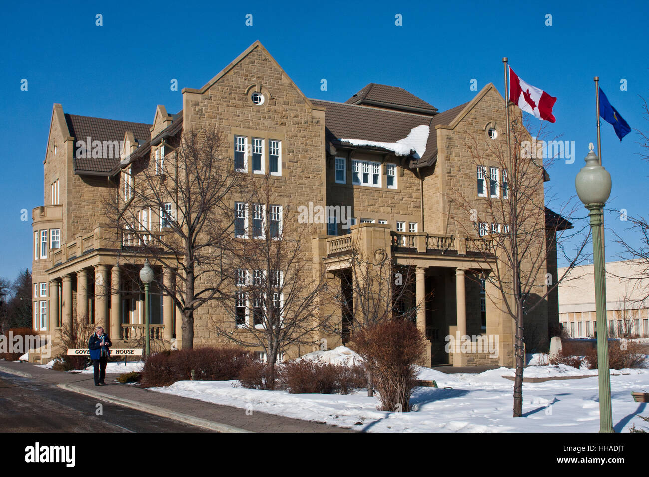 Government House, Edmonton, Alberta, Canada, winter Stock Photo - Alamy