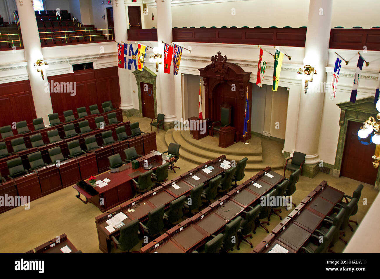 The Legislative Assembly building, Edmonton, Alberta, Canada. Legislative Chamber, Stock Photo