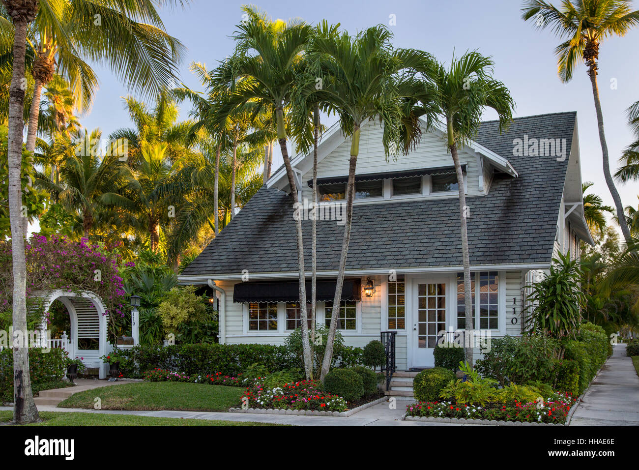 Dupont family cottage in Naples, Florida, USA Stock Photo