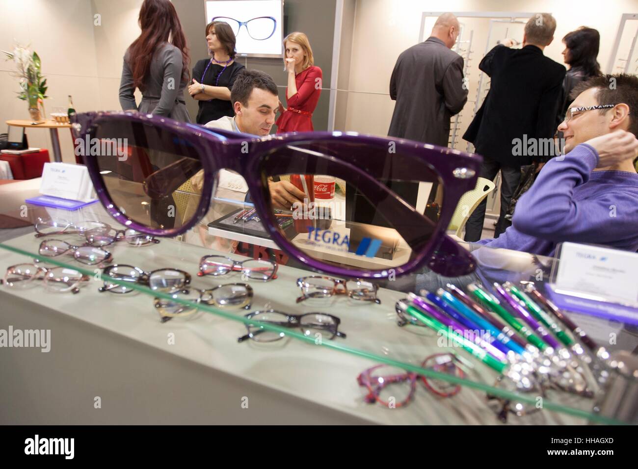 Poznan, Poland November 10, 2012 Trade optical Optyka. Prestigious