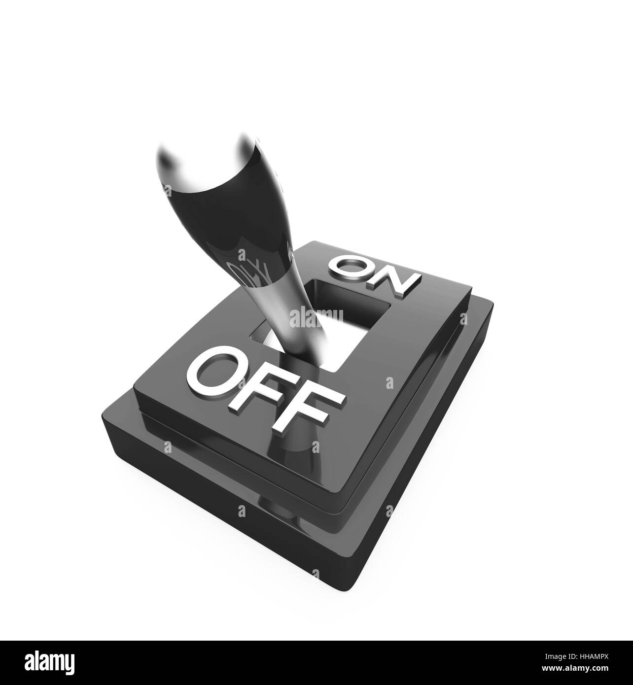 the black 3d toggle switch off Stock Photo Alamy