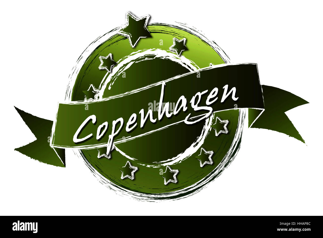 royal grunge - copenhagen Stock Photo
