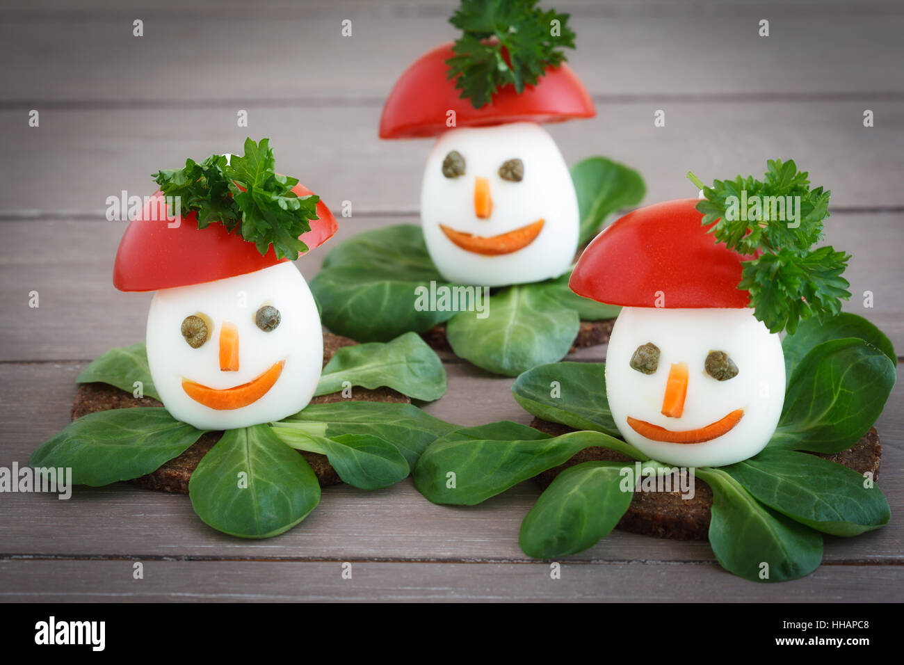 decorated hard boiled eggs Stock Photo - Alamy