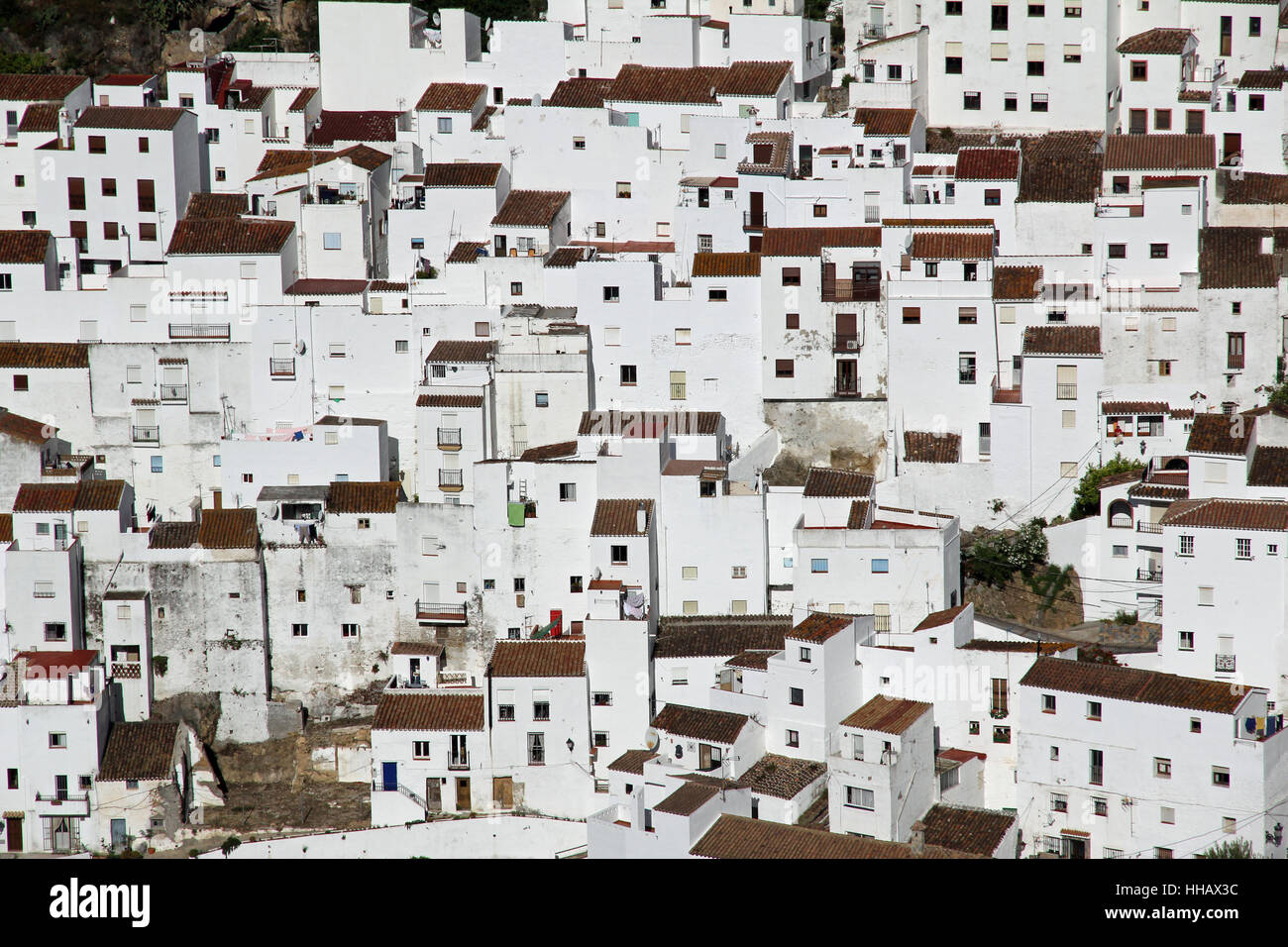 white village of casares Stock Photo