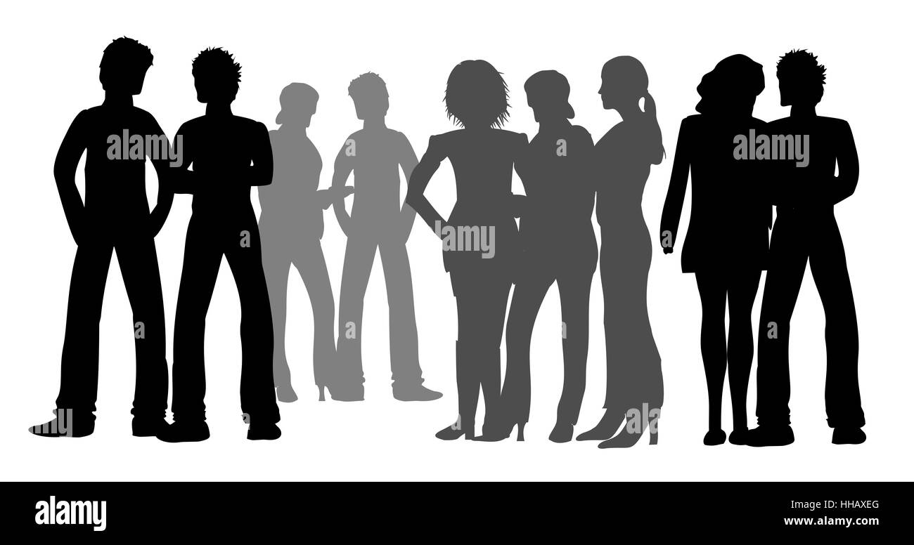 Human groups Black and White Stock Photos & Images - Alamy