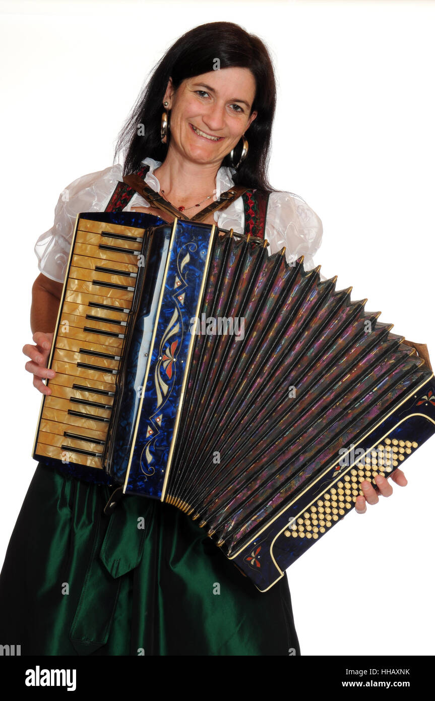 woman, music, accordion, perform, woman, make, blue, keyboard, macro, close-up, Stock Photo