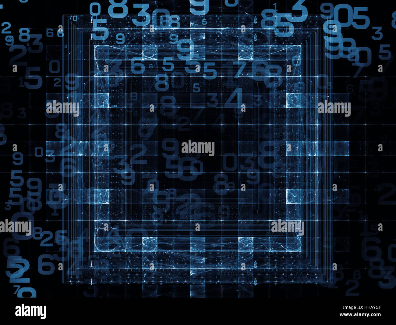 Calculation With Blue Loop blue, calculation, model, design, project, concept, plan, draft ...