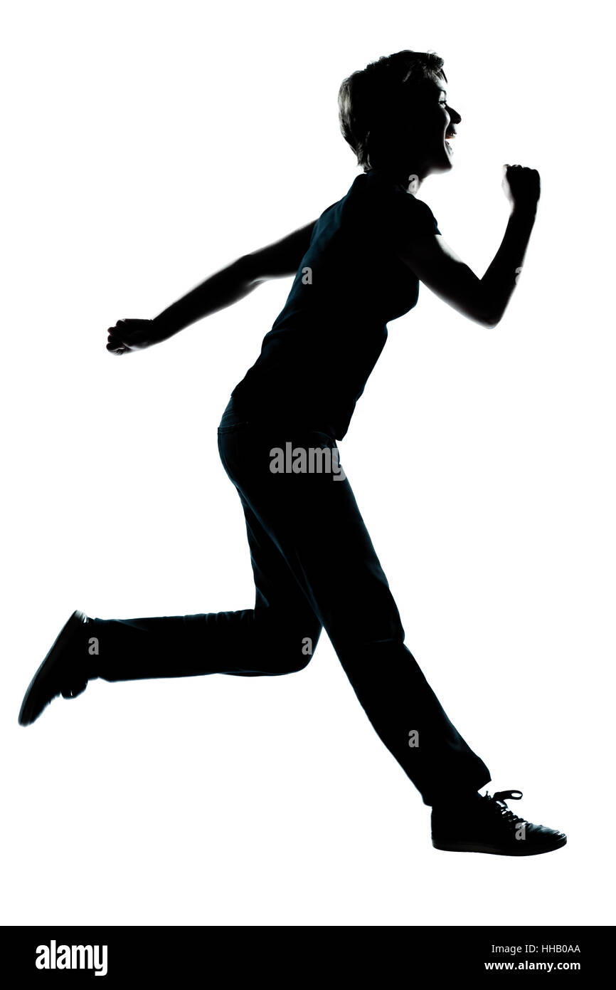 Boy running side view Cut Out Stock Images & Pictures - Alamy