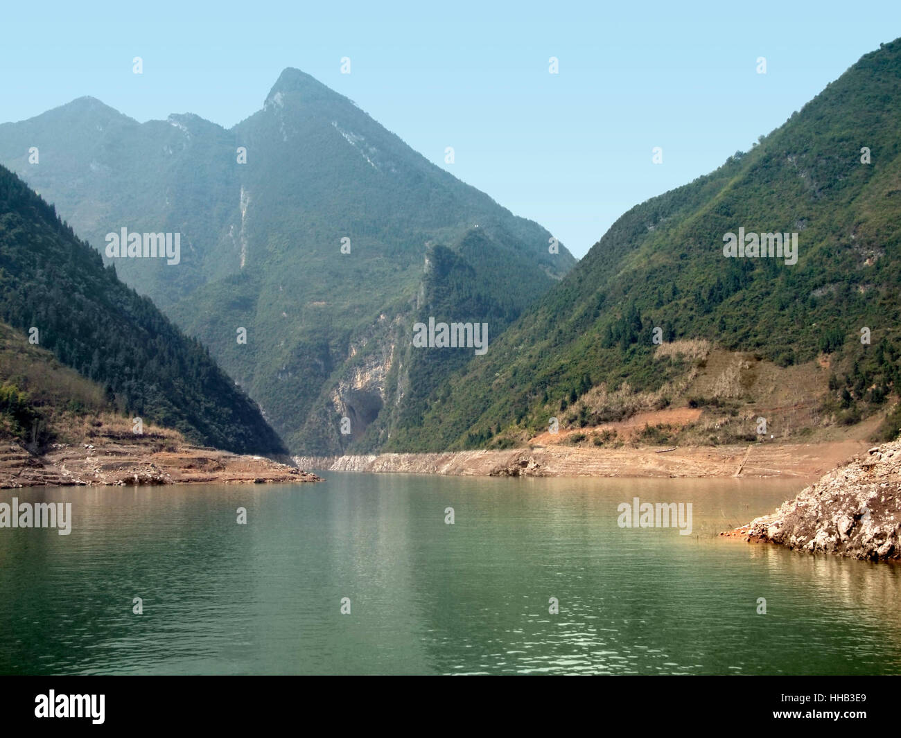 idyllic scenery around River Shennong Xi in China Stock Photo - Alamy