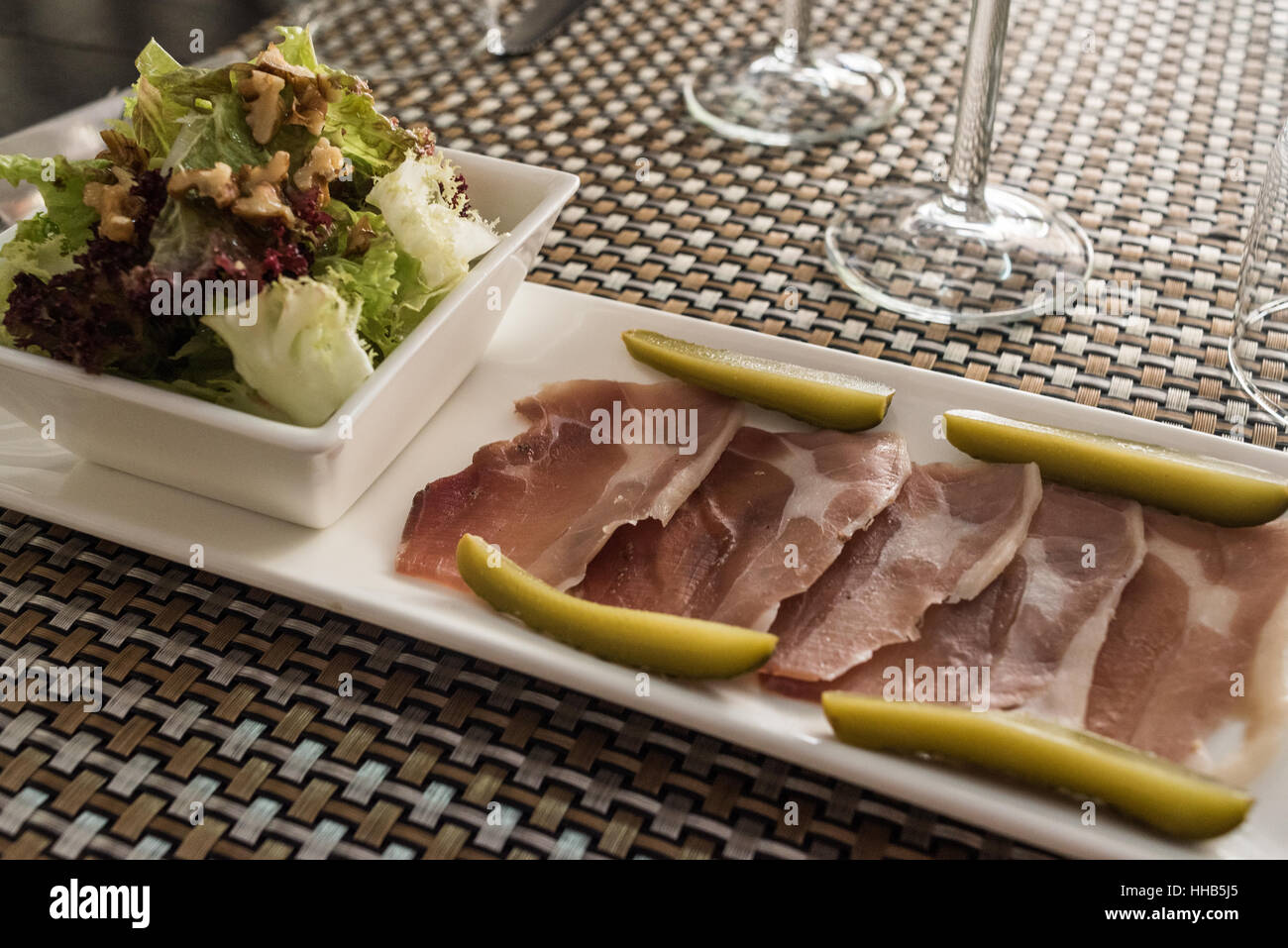 Cold cut board, french gastronomy Stock Photo Alamy