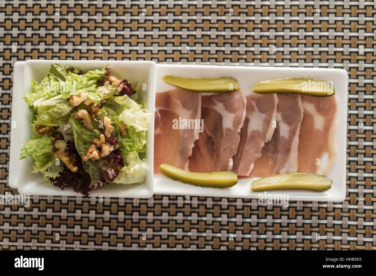 Cold cut board, french gastronomy Stock Photo Alamy