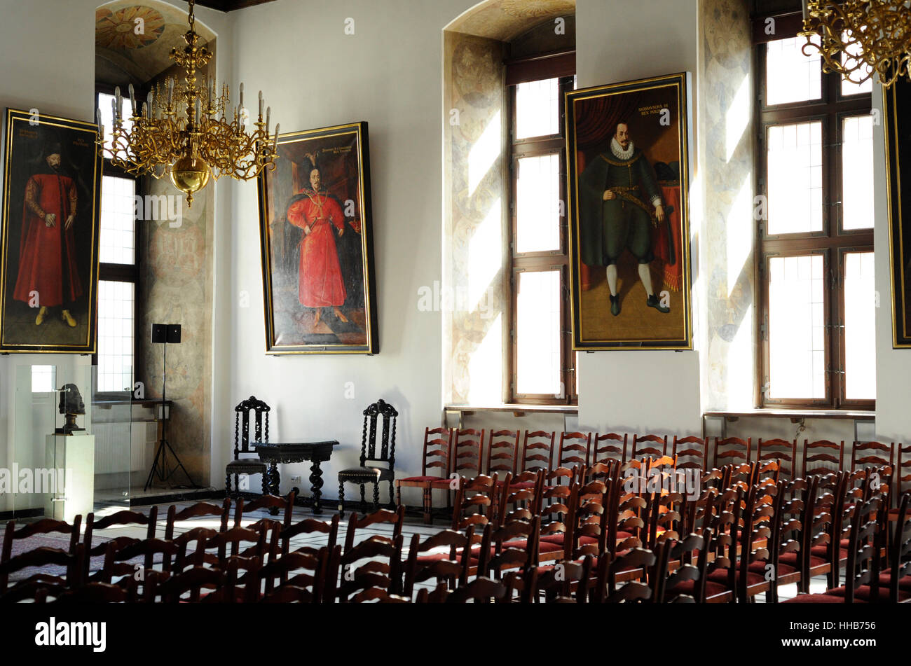 Poland. Gdansk. Historical Museum. Gdansk Town Hall. Renaissance-Baroque style. Inside. Stock Photo