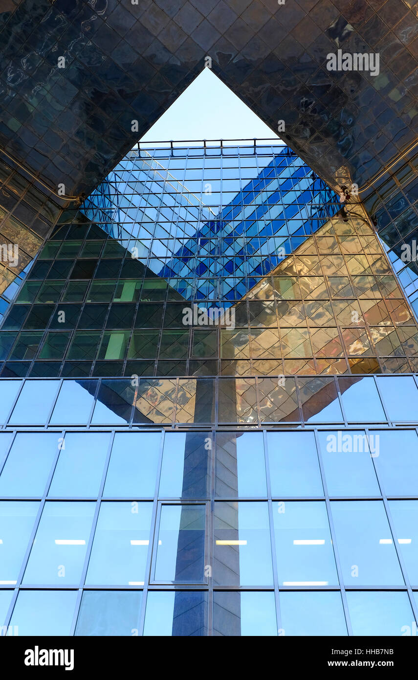 Buildings architecture angular glass facades hi-res stock photography ...