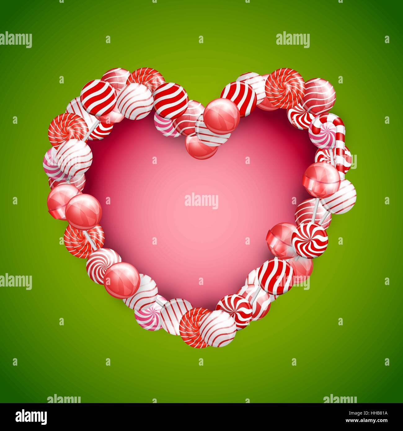 Valentines day heart candy Stock Vector Images - Alamy
