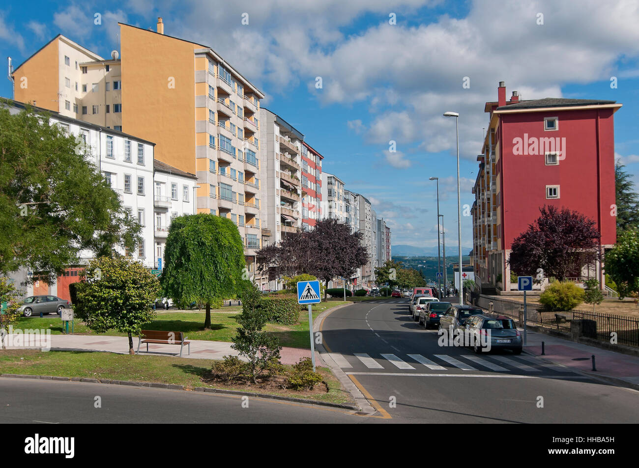 Urban view, Lugo, Region of Galicia, Spain, Europe Stock Photo