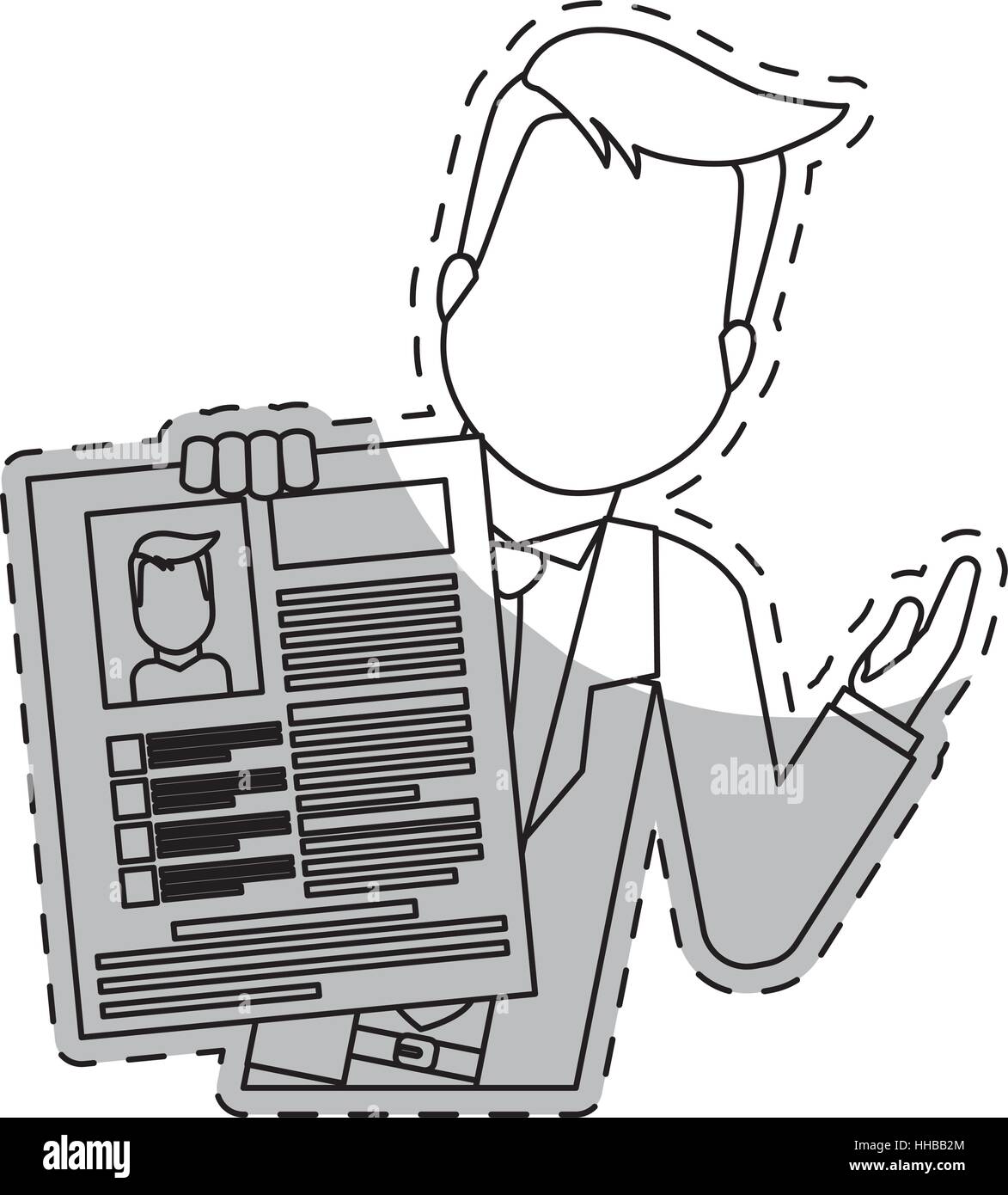 cv or resume related icons image sticker vector illustration design ...