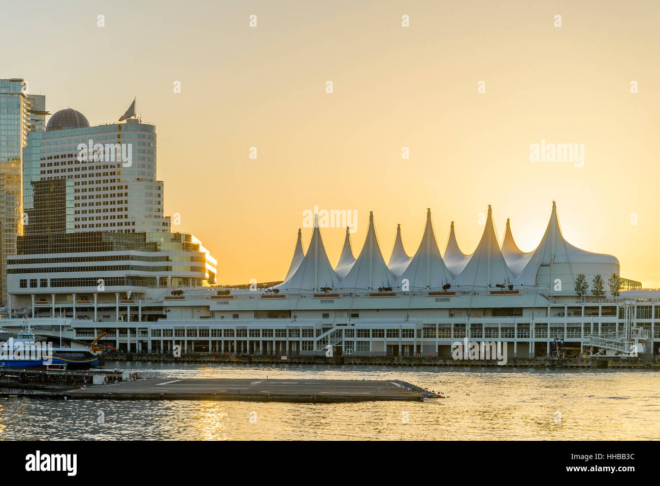 Canada Place, Pan Pacific Hotel, Vancouver,  BC, Vancouver, British Columbia, Canada Stock Photo