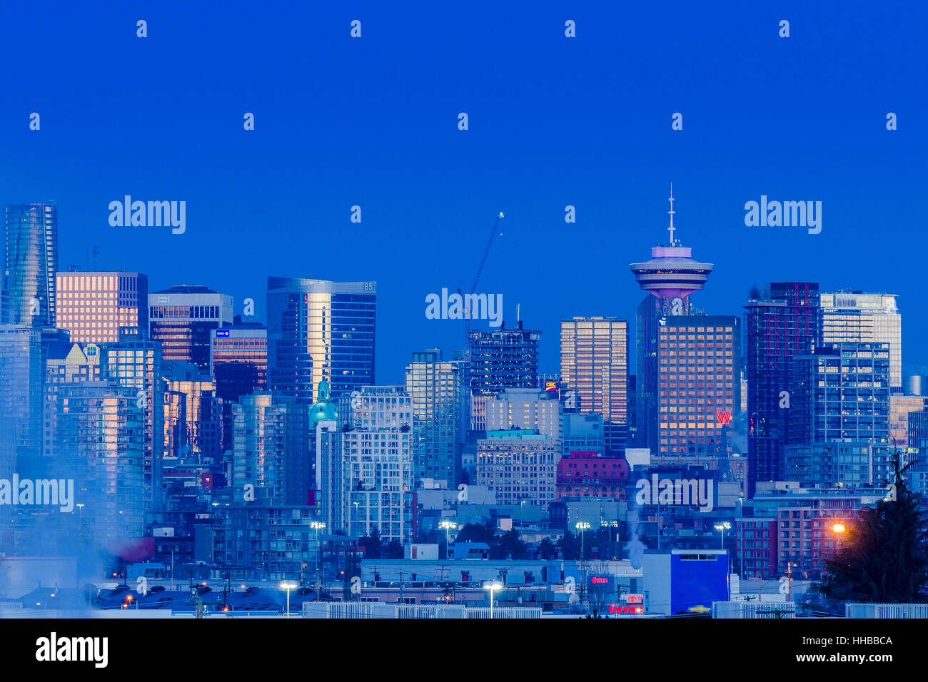 City skyline, Vancouver, British Columbia, Canada. Stock Photo