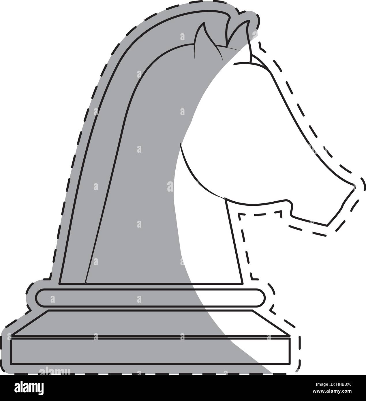knight chess piece icon image vector illustration design Stock Vector ...