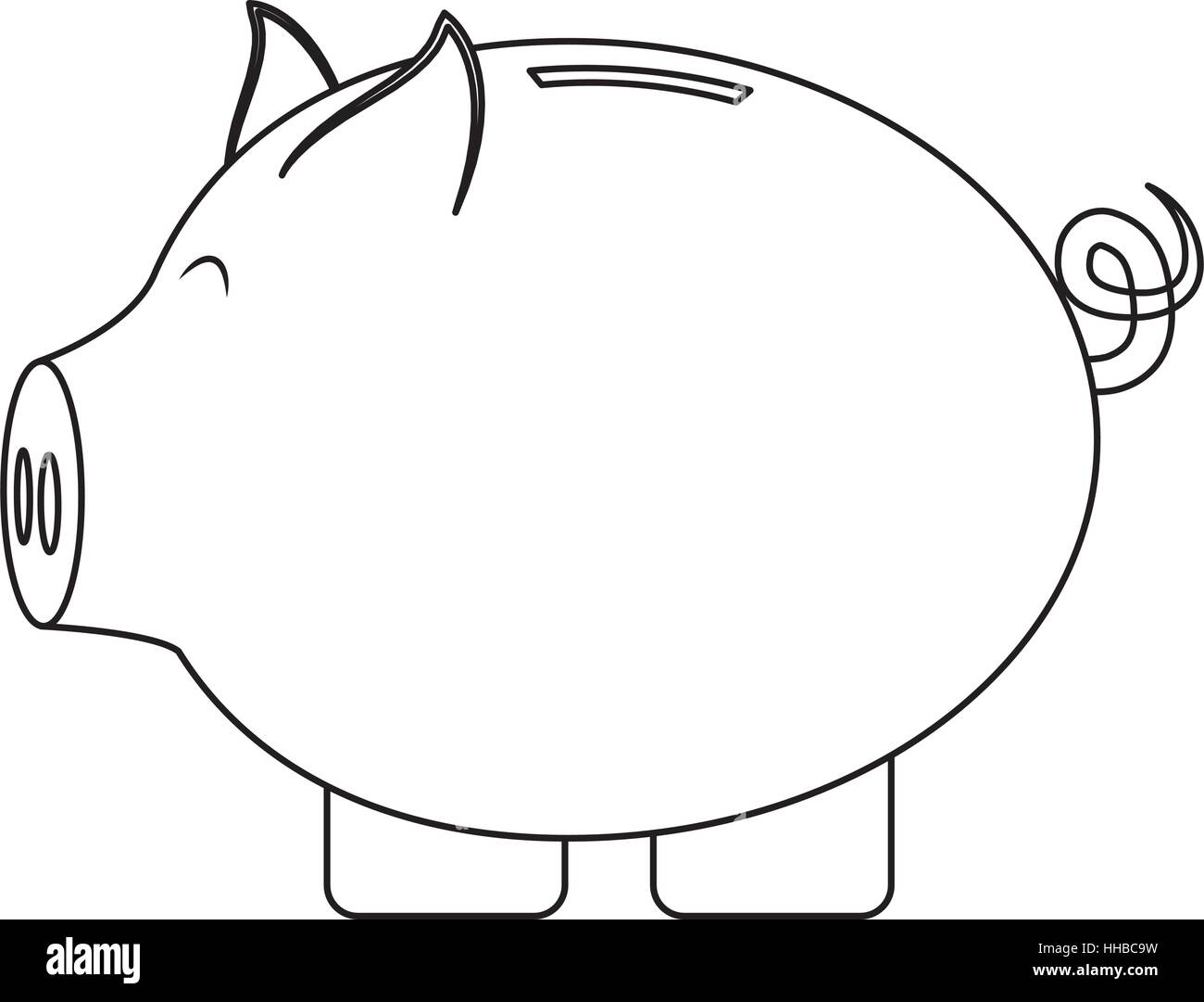 piggy bank icon over white background. vector illustration Stock Vector ...