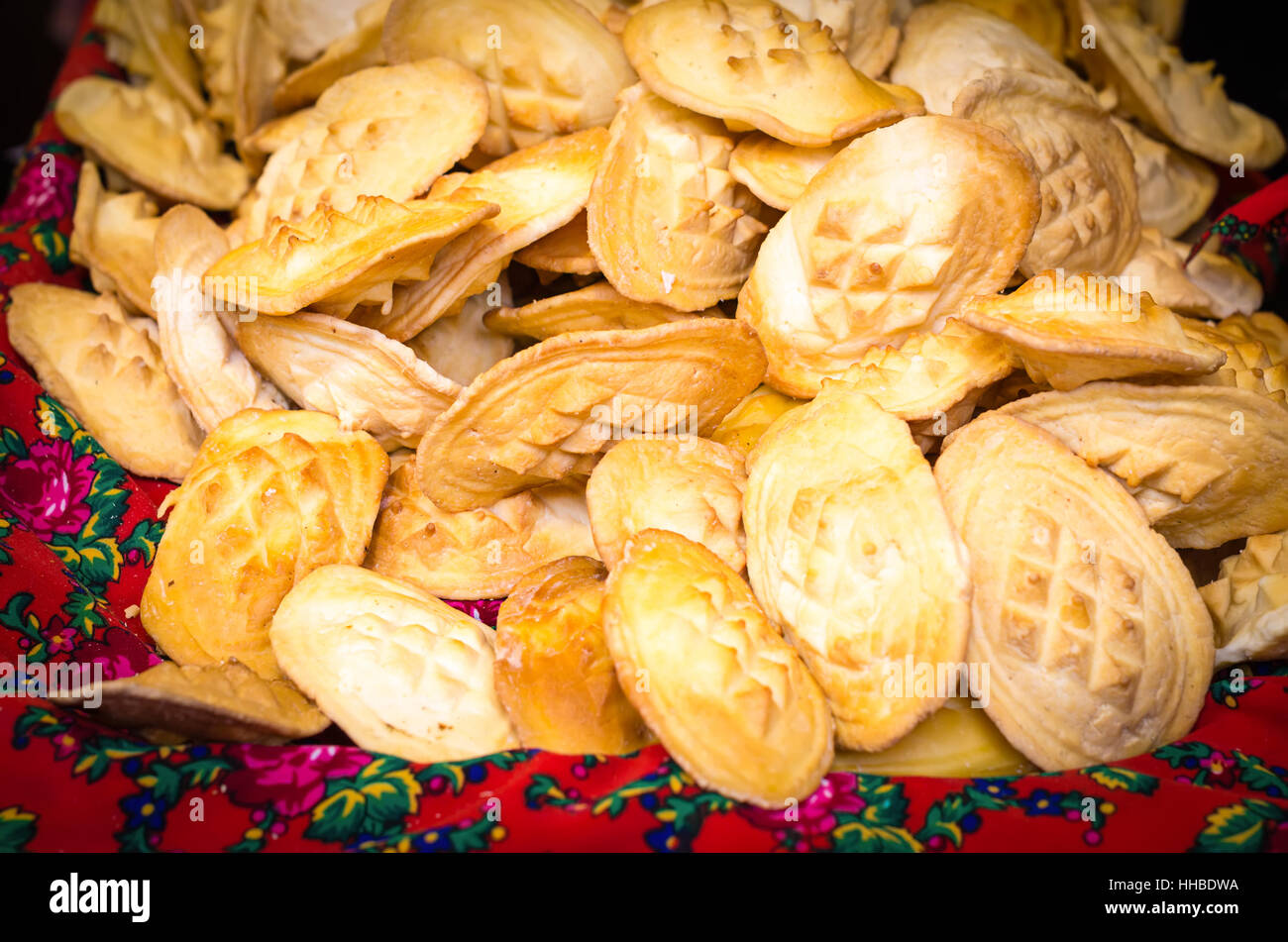 Smoked cheese traditional Polish street food in Zakopane, Europe