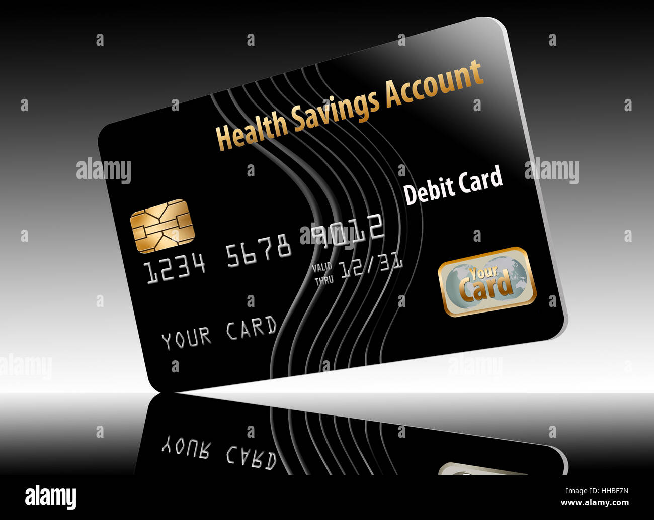 Health Savings Account debit card Stock Photo Alamy