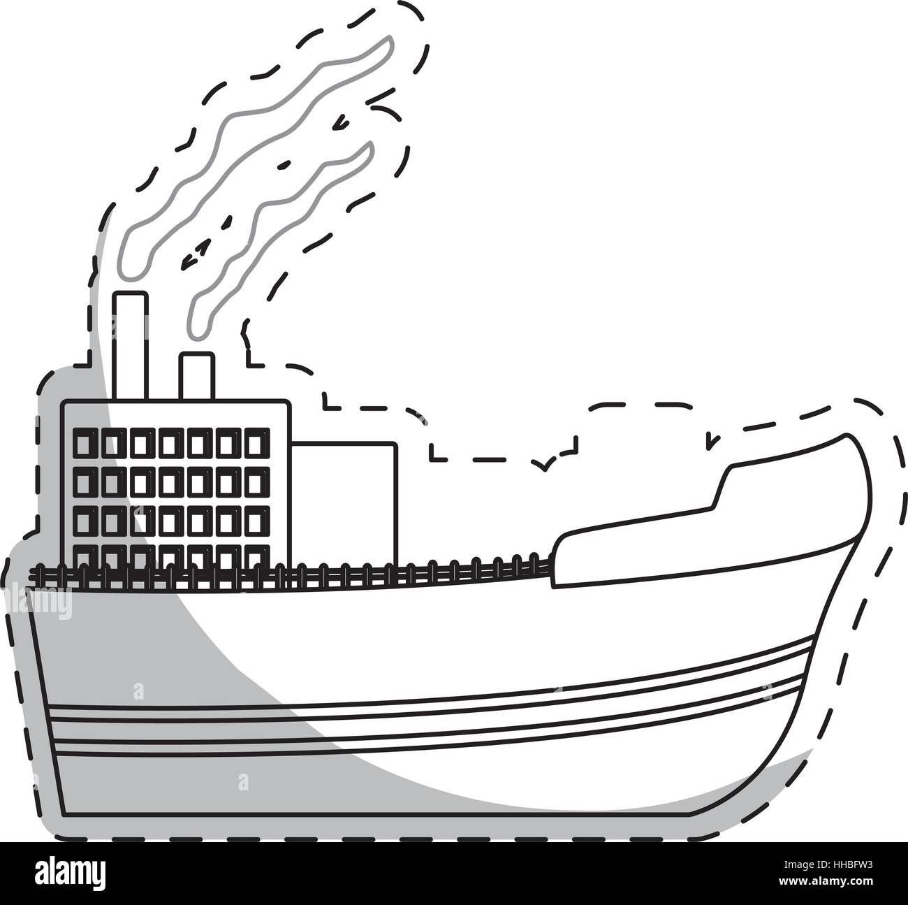 cargo ship icon over white background. vector illustration Stock Vector ...