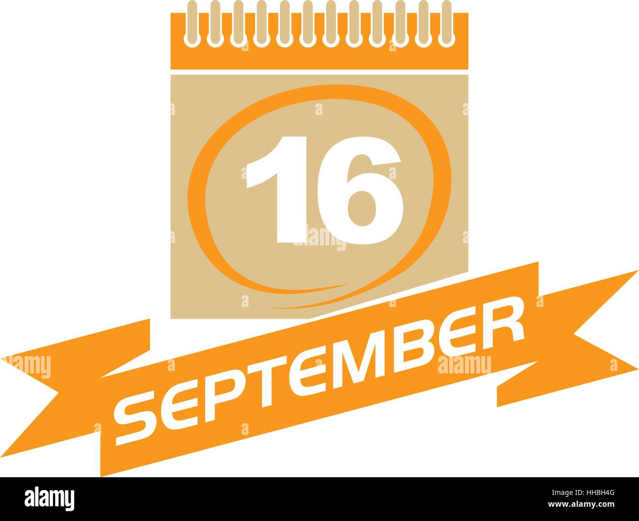 Sept 16 Inages 16 September Calendar with Ribbon Stock Vector Image & Art - Alamy
