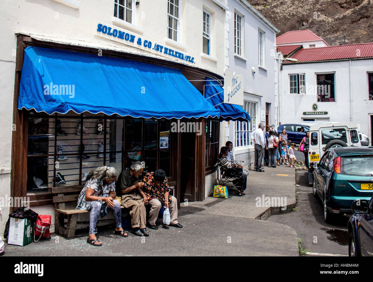 St Helena Island early evening in Jamestown Streets Stock Photo Alamy
