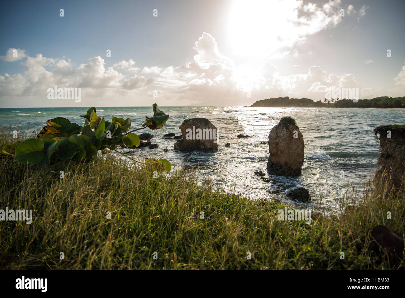 View of St. Felix beach Stock Photo - Alamy