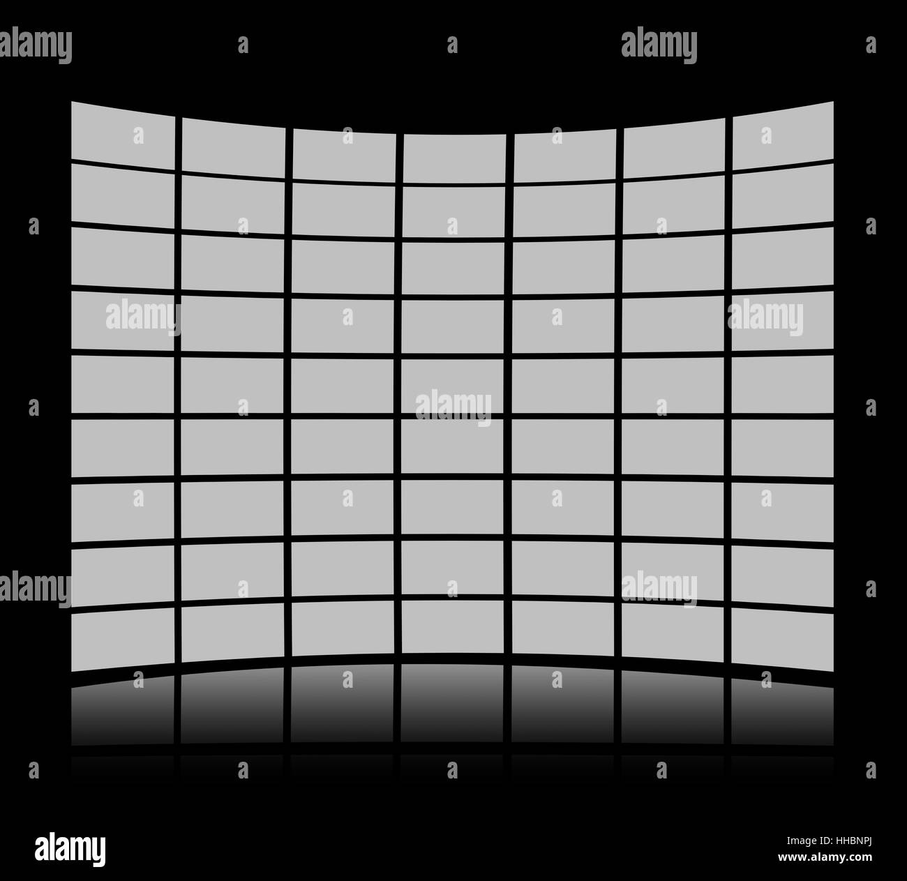 Grey screens forming a panel against a black background Stock Photo Alamy