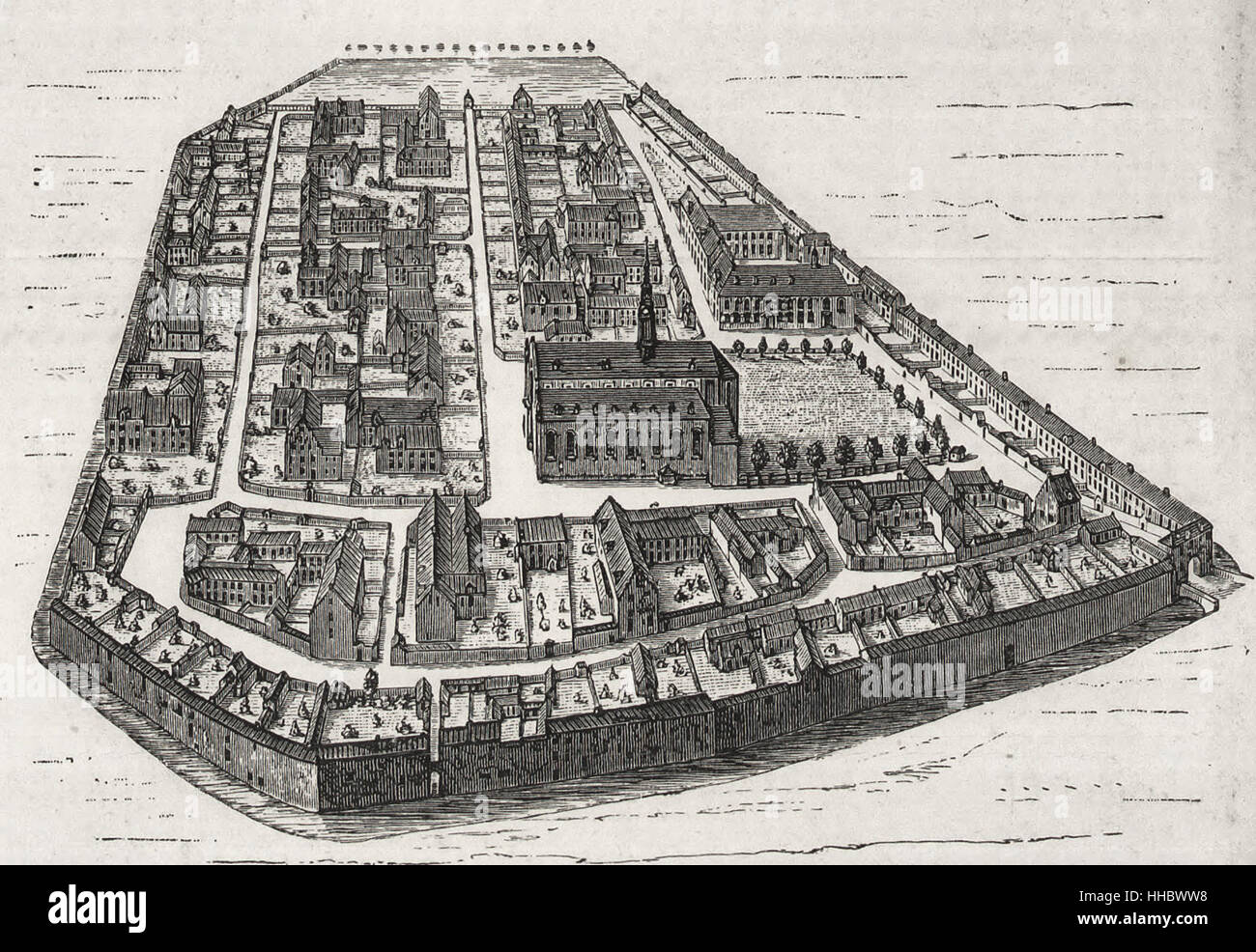 The Great Beguine Convent at Ghent, called the Convent of St. Elizabeth