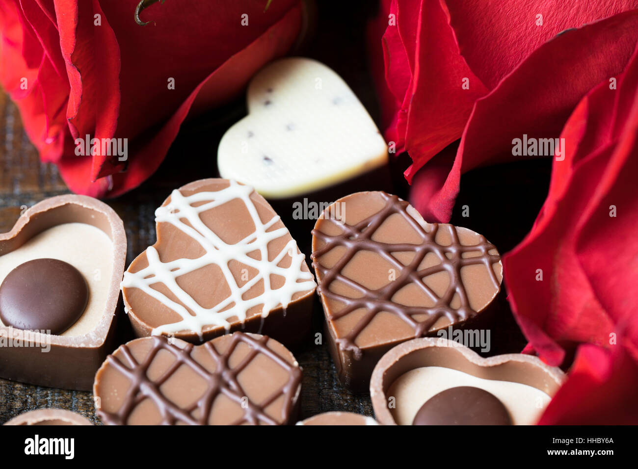 Heart shaped chocolates hires stock photography and images Alamy