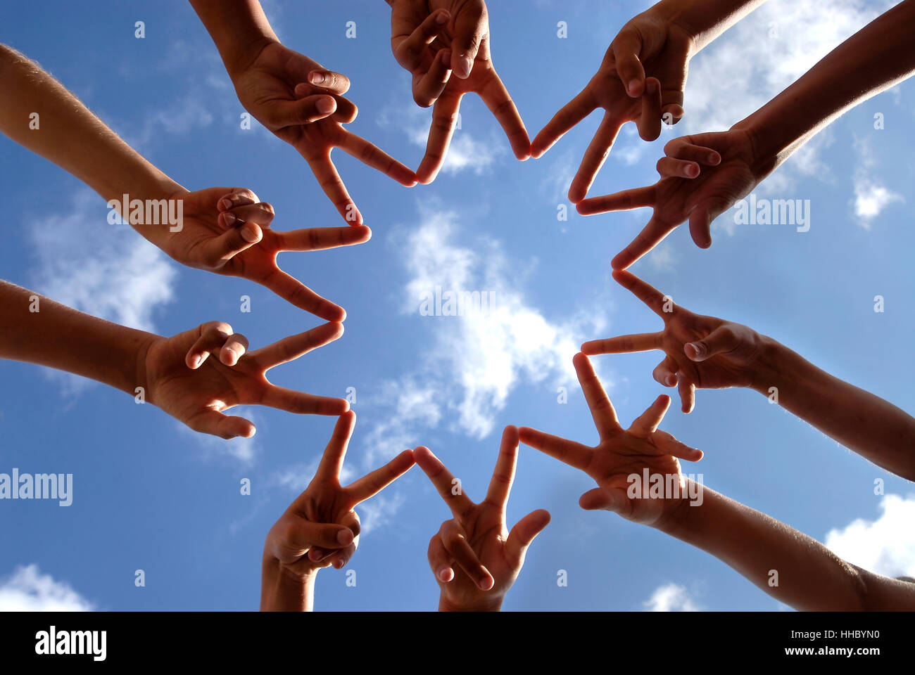 hand, hands, chain, communication, connection, connectivity, interface, Stock Photo
