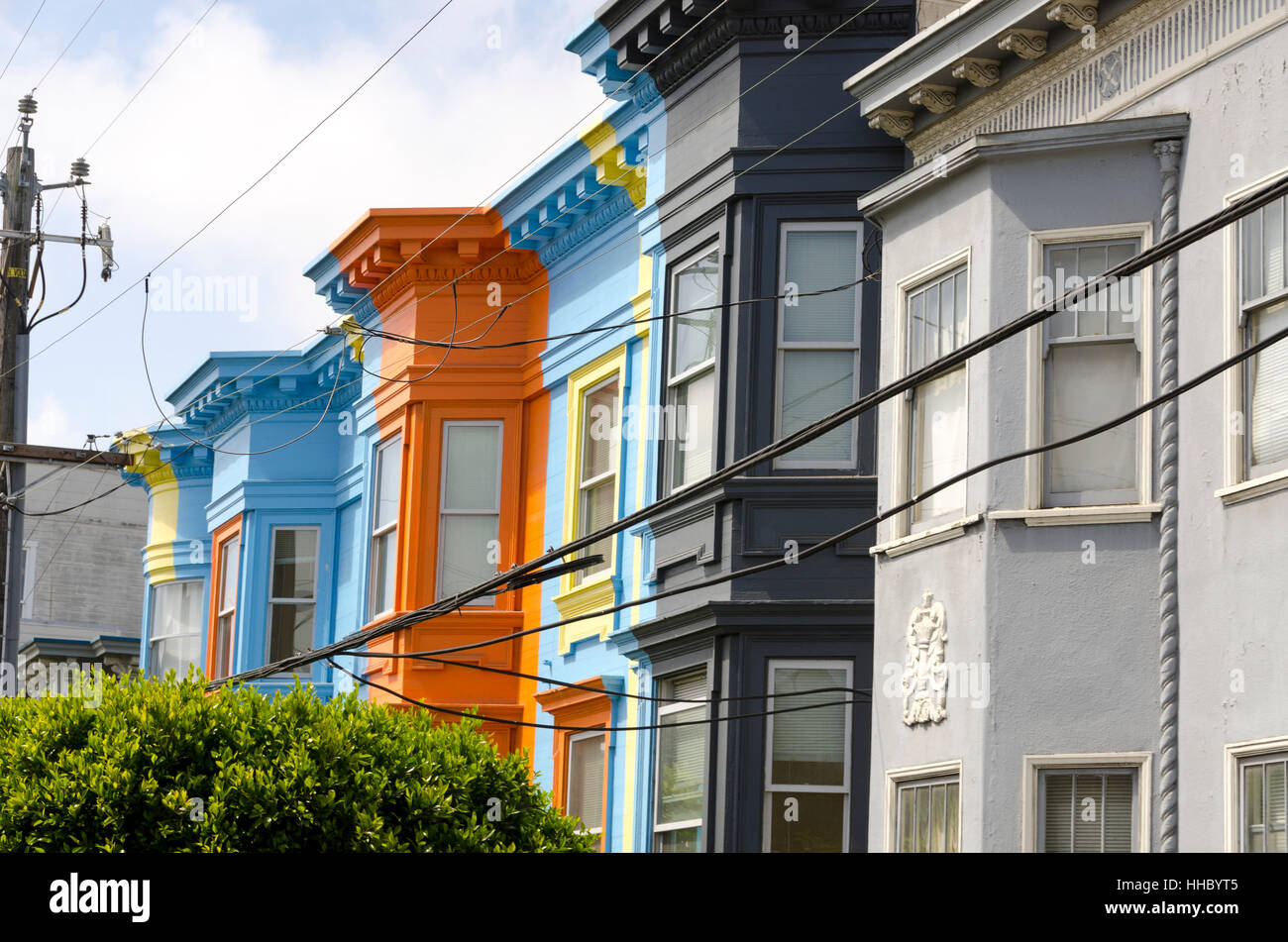 summer, summerly, clouds, windows, colors, colours, building ...