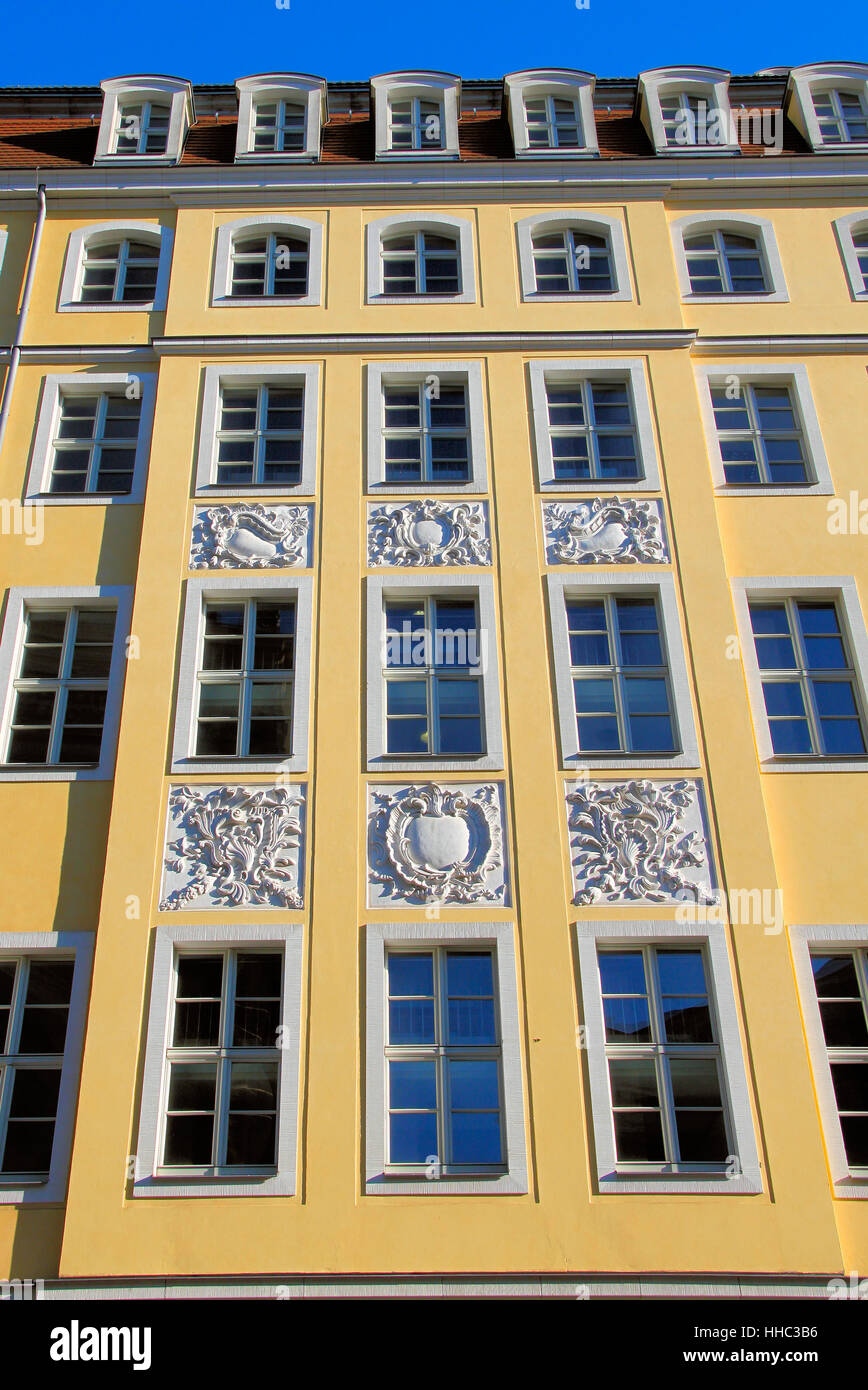 historical, germany, german federal republic, saxony, Dresden, palace, blue, Stock Photo