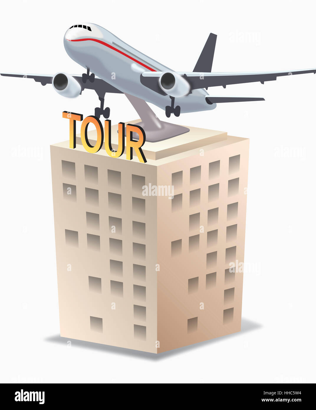 airplane backdrop Stock Photo