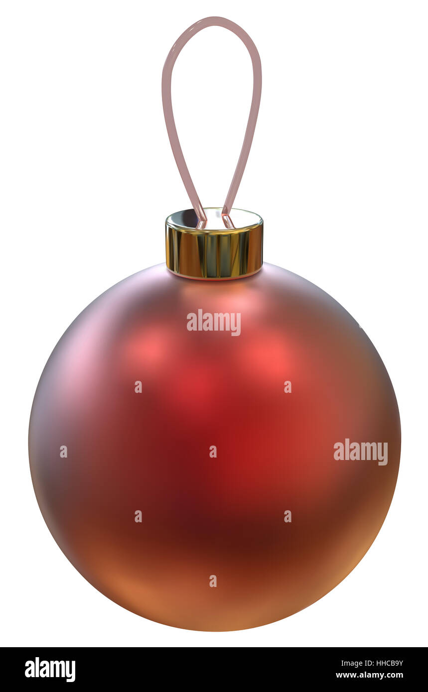 Classic isolated Red Christmas ball. Vector EPS10 Stock Photo Alamy