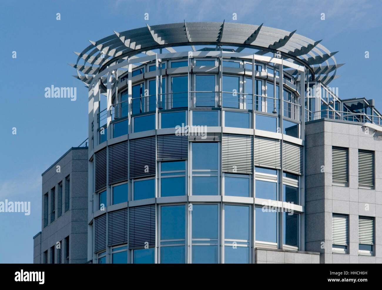 architectural detail of Freiburg im Breisgau, a city in Baden-Wu00fcrttemberg (Germany) in sunny ambiance Stock Photo