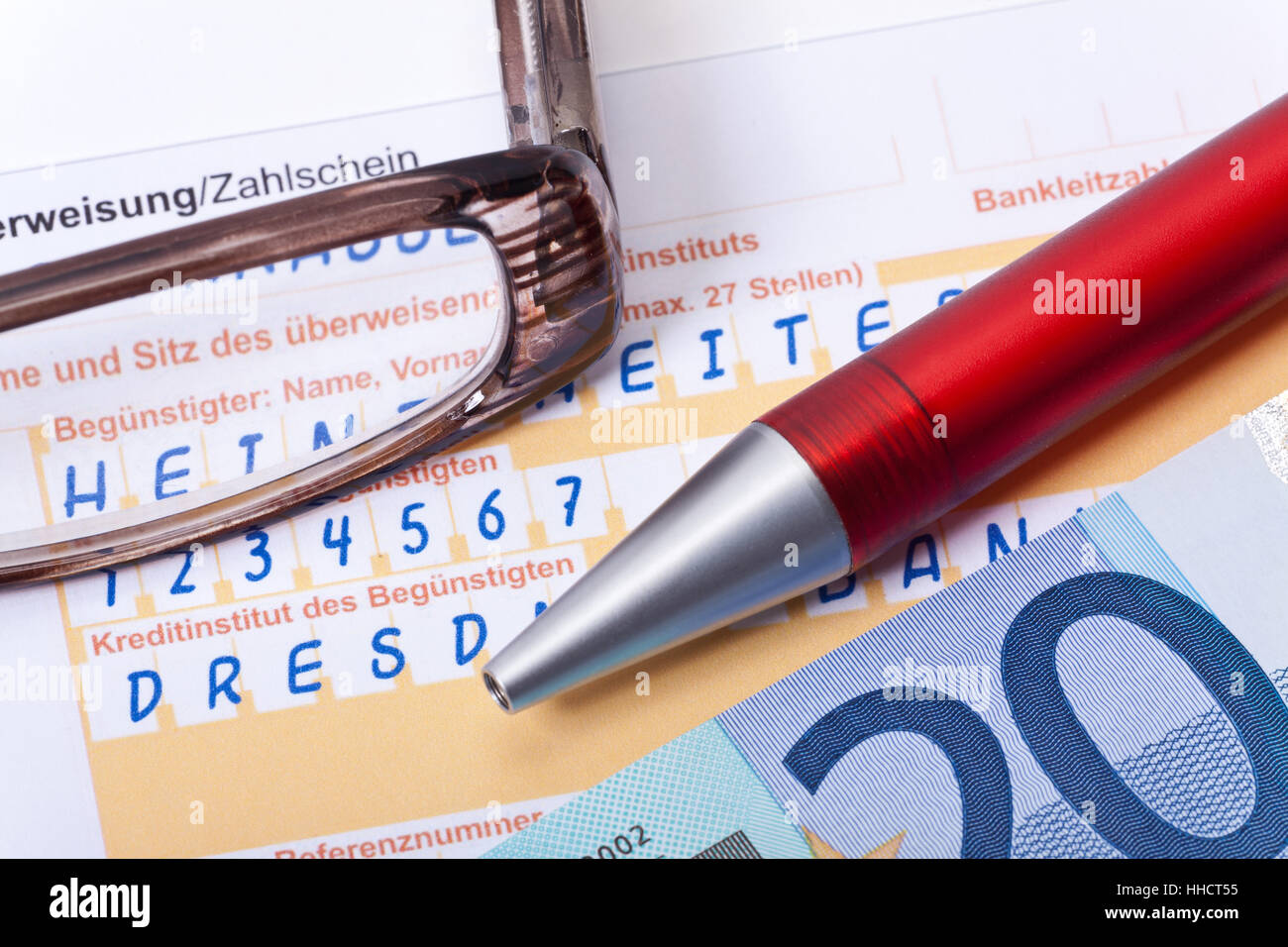 payment slip transfer Stock Photo Alamy