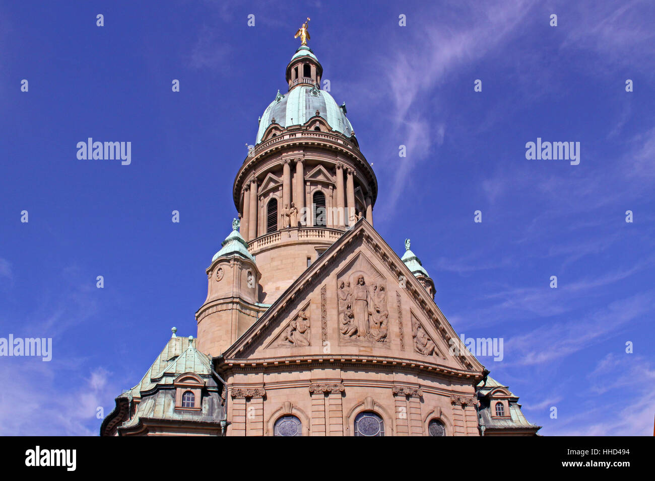 jugendstil, church, dome, style of construction, architecture