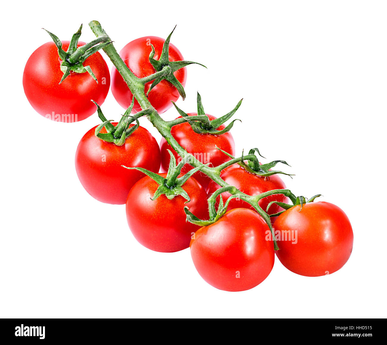 Cherry tomatoes isolated on a white background Stock Photo - Alamy