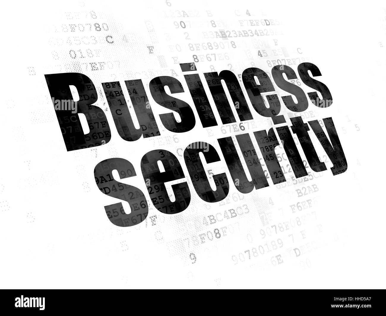 Protection concept Business Security on Digital background Stock Photo