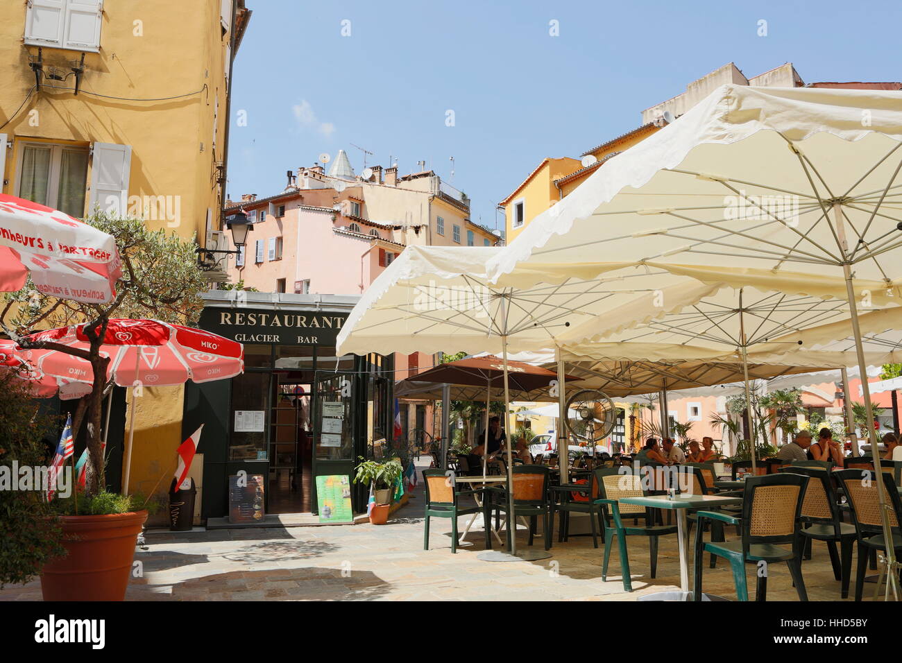 Place de l'Évêche, Grasse; Alpes Maritimes; Region Provence-Alpes-Côte d'Azur, France Stock Photo