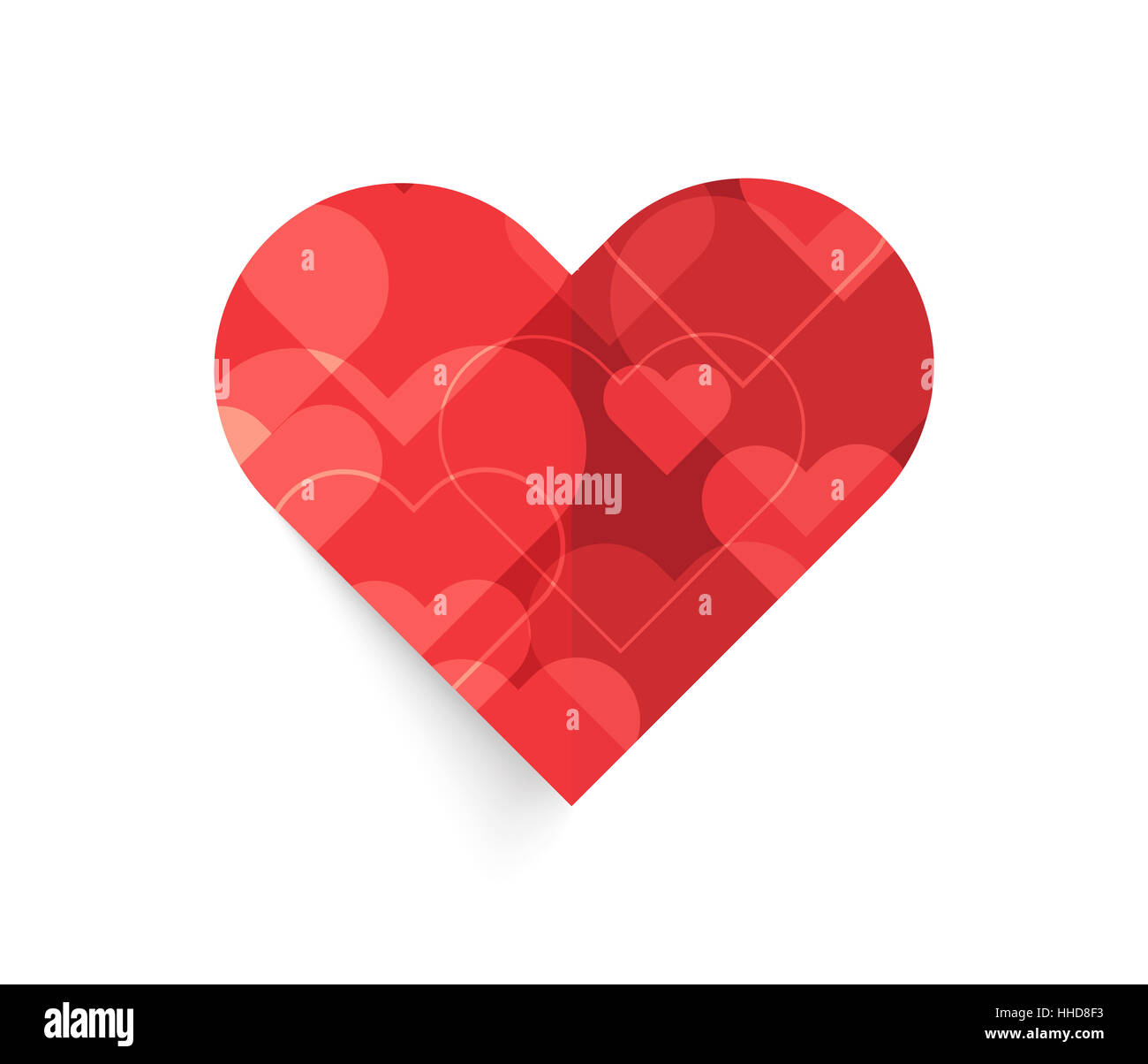 Heart with bokeh light. vector background Stock Photo - Alamy