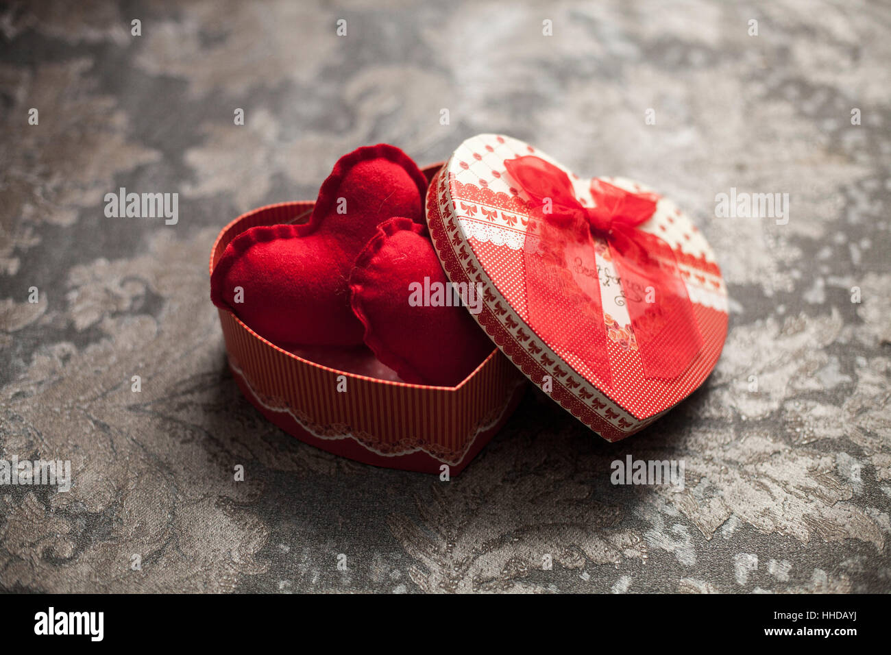 Valentine's Day background with hearts Stock Photo - Alamy