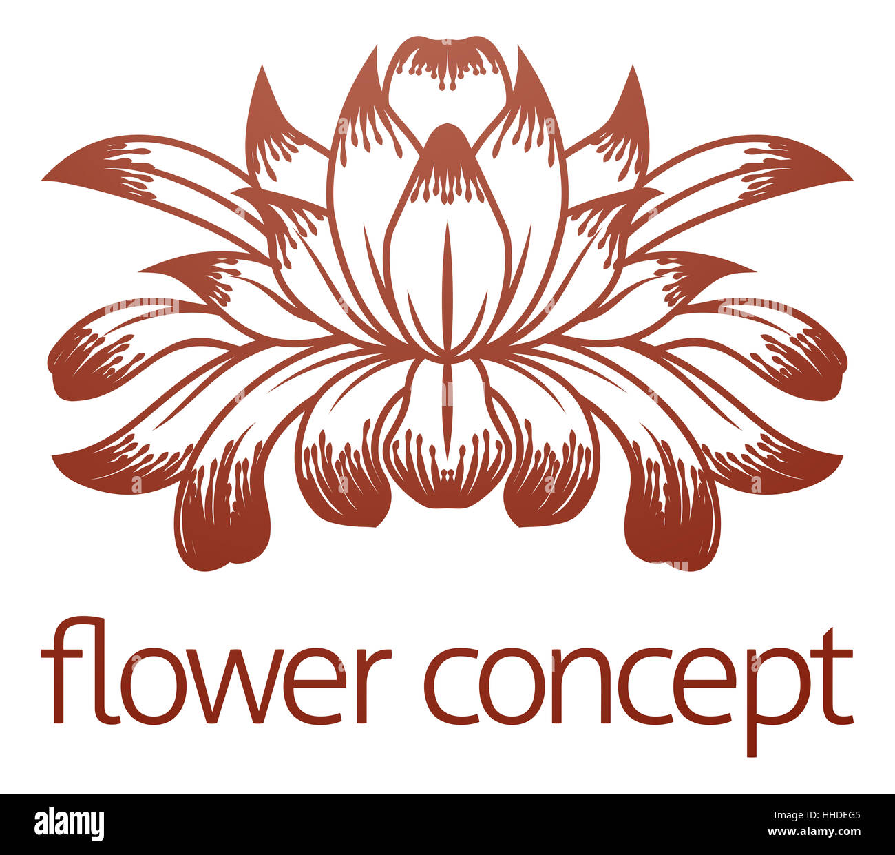An abstract flower icon floral design concept Stock Photo - Alamy