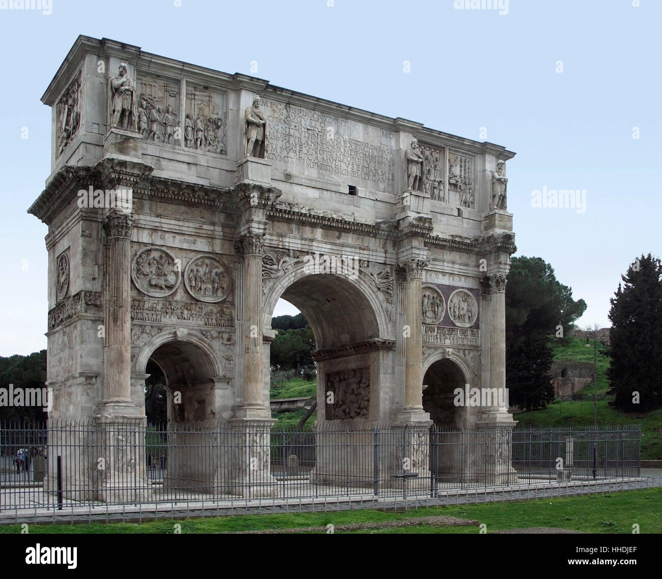 Arch of Constantine in Rome (Italy) Stock Photo