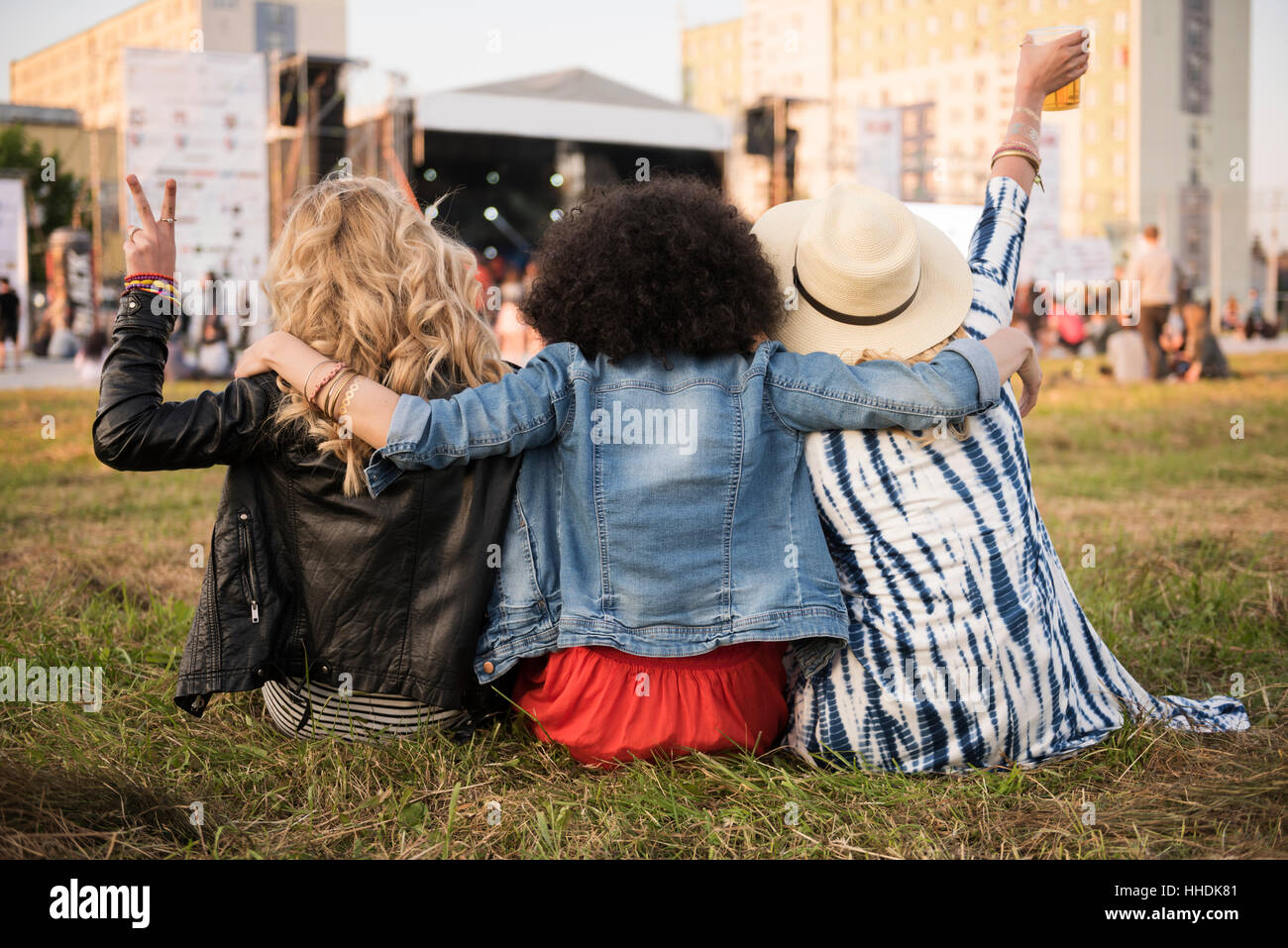 Biggest fans of the music group Stock Photo Alamy