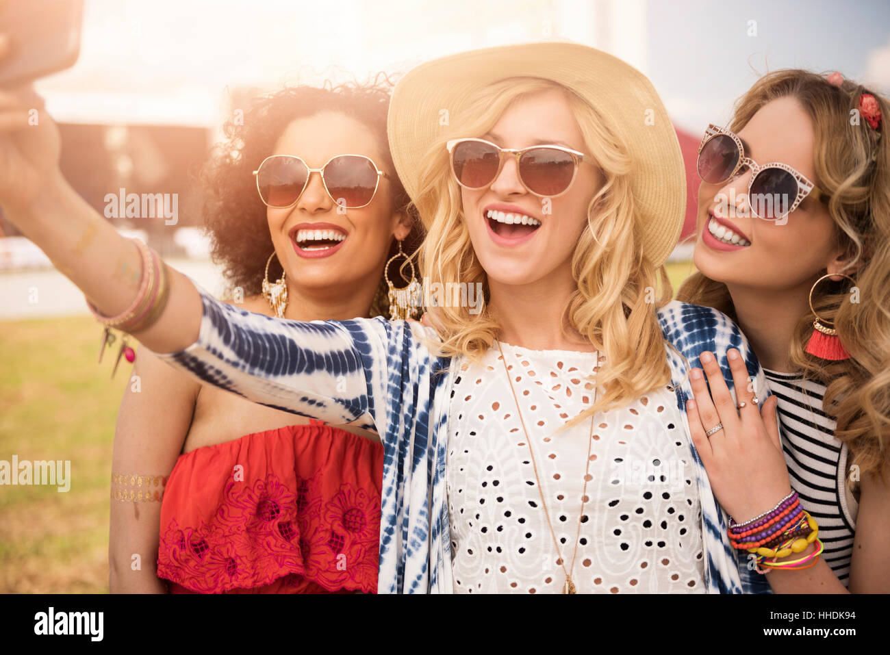 Selfie taken during the concert Stock Photo - Alamy